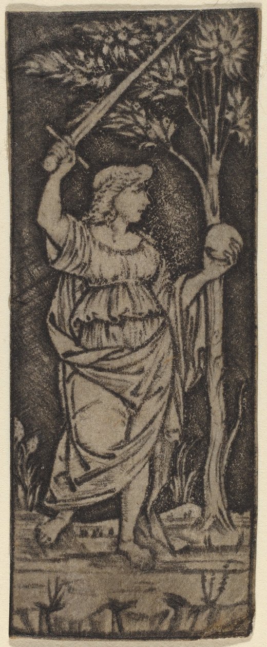 Figure allégorique : Femme avec épée et sphère - Francesco Francia or Peregrino da Cesena