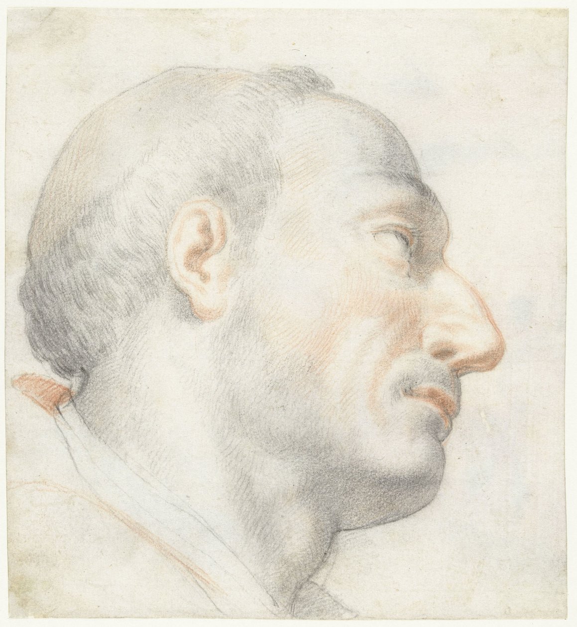 La tête de San Carlo Borromeo - Francesco Furini (attributed to)