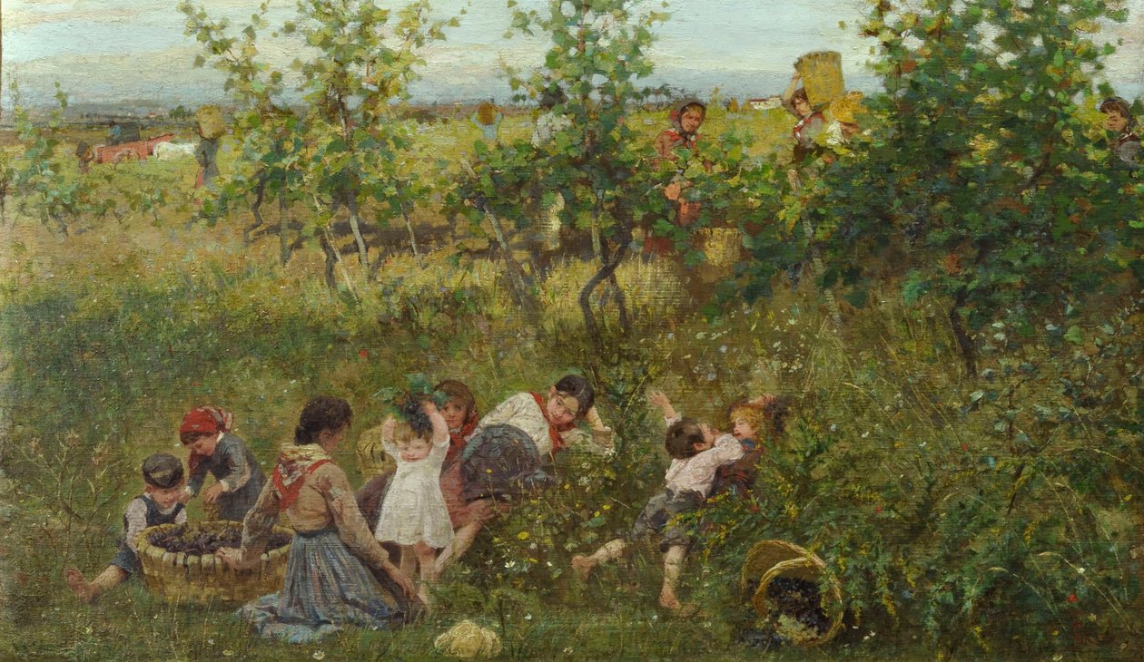 La récolte des raisins - Francesco Gioli