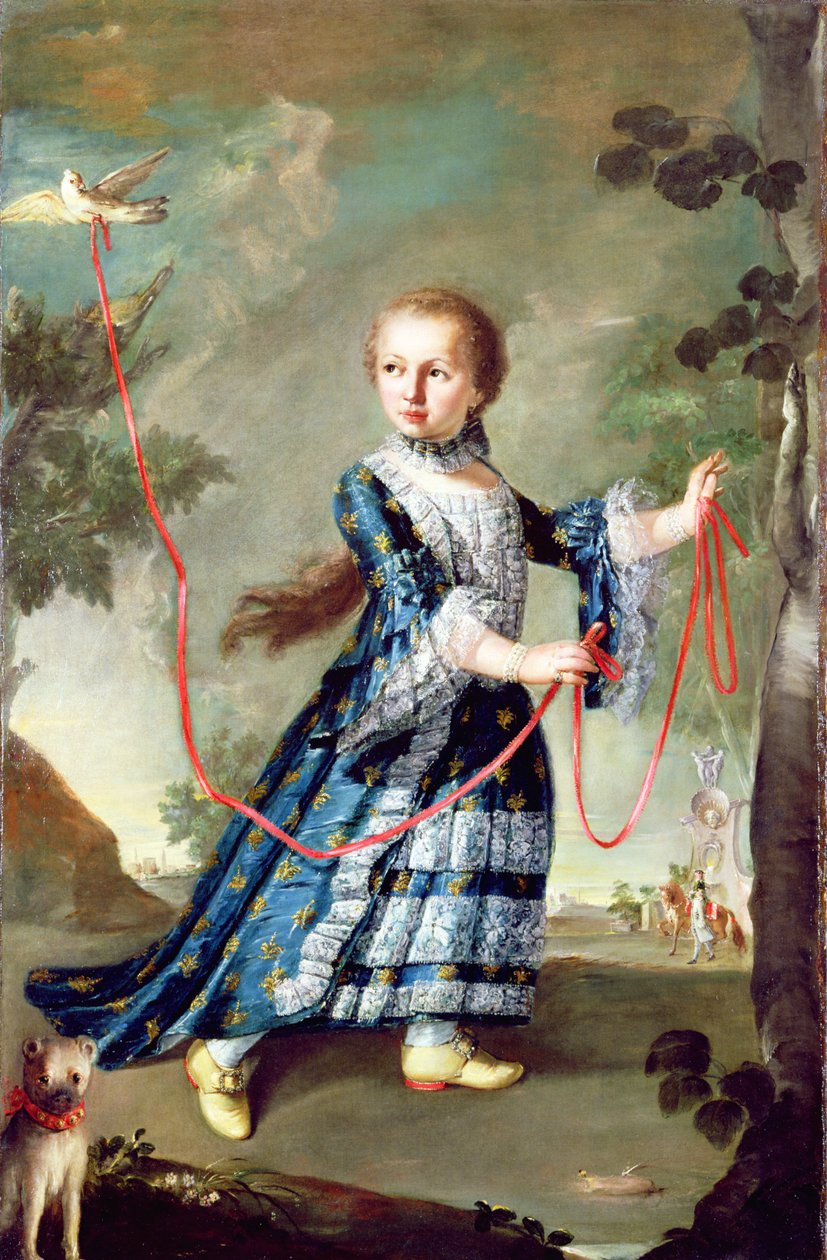 Jeune fille de la famille Gradenigo avec une colombe - Francesco Guardi