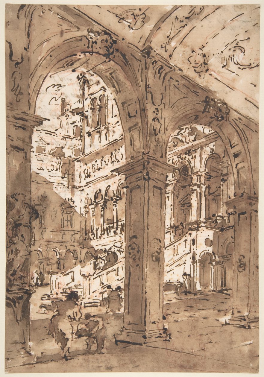 Capriccio architectural : cour d