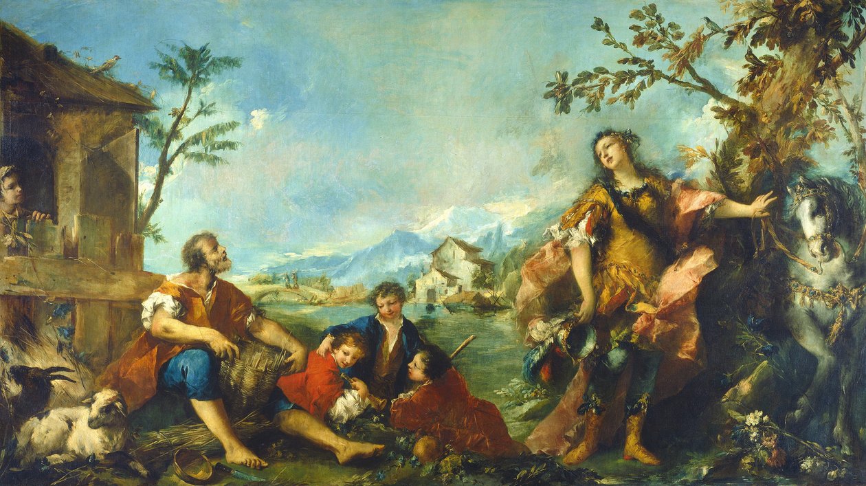 Erminia et les bergers - Francesco Guardi