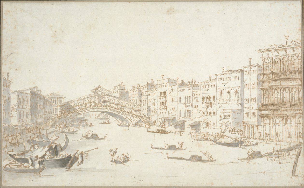 Le pont du Rialto - Francesco Guardi