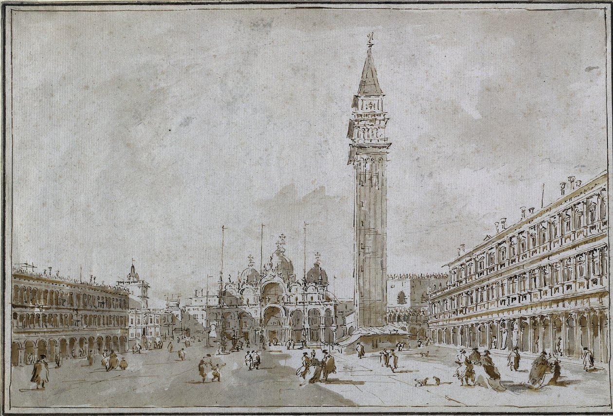 Piazza San Marco, Venise, années 1780 - Francesco Guardi