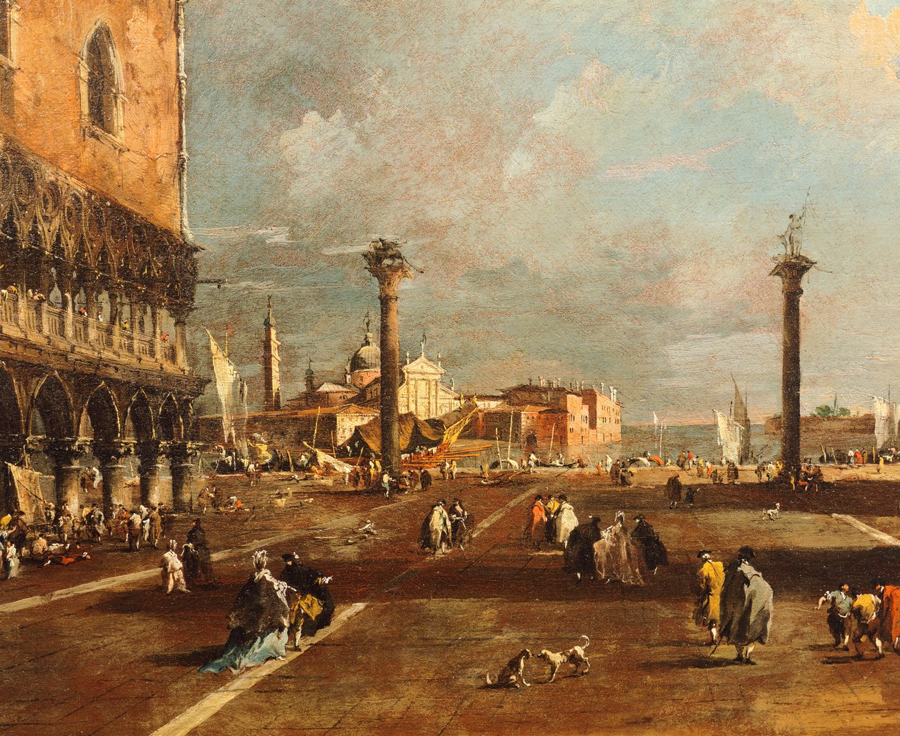 Piazza San Marco vers San Giorgio Maggiore - Francesco Guardi