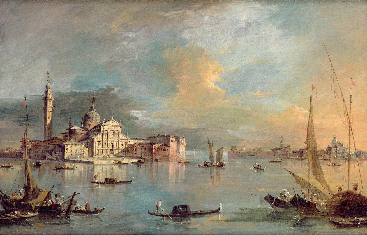 San Giorgio Maggiore, Venise, avec la Giudecca et Zitelle - Francesco Guardi