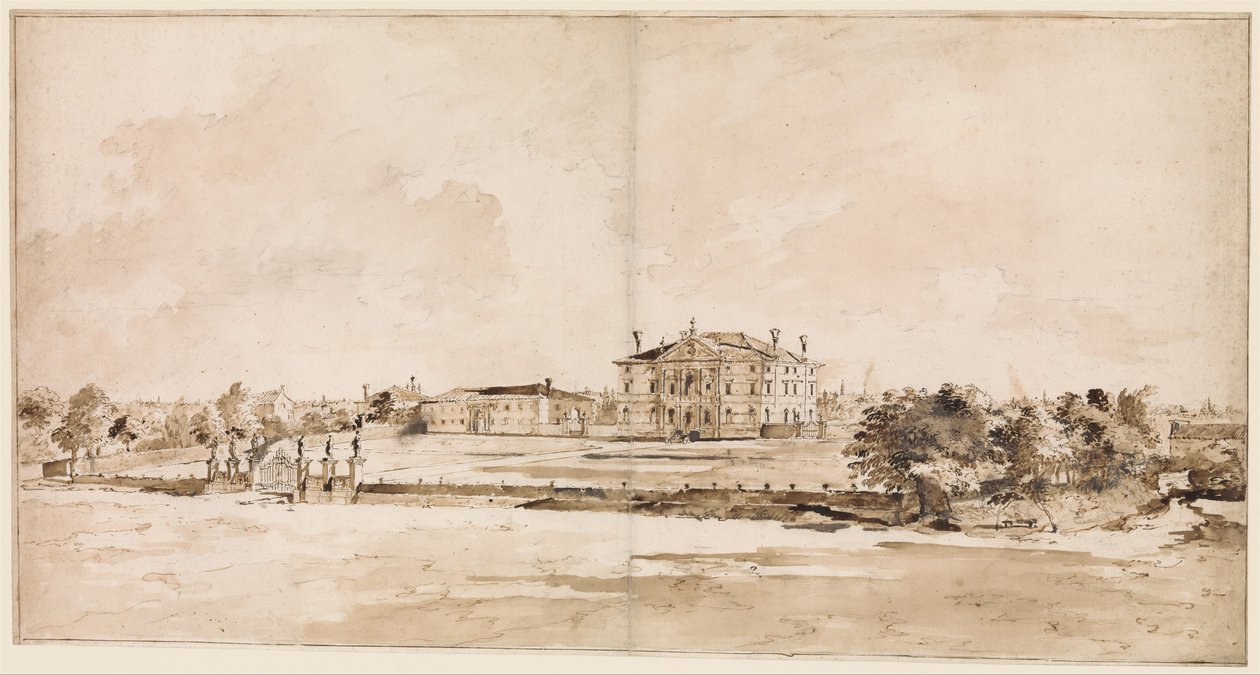 La villa Loredan, près de Trévise - Francesco Guardi
