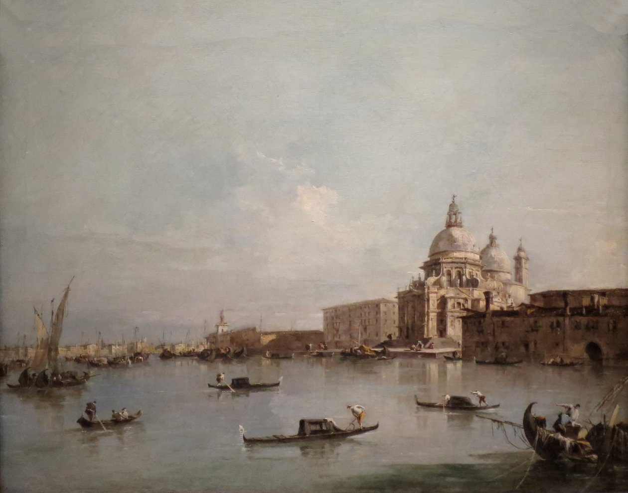 Vue de Santa Maria della Salute avec la Dogana di Mare - Francesco Guardi