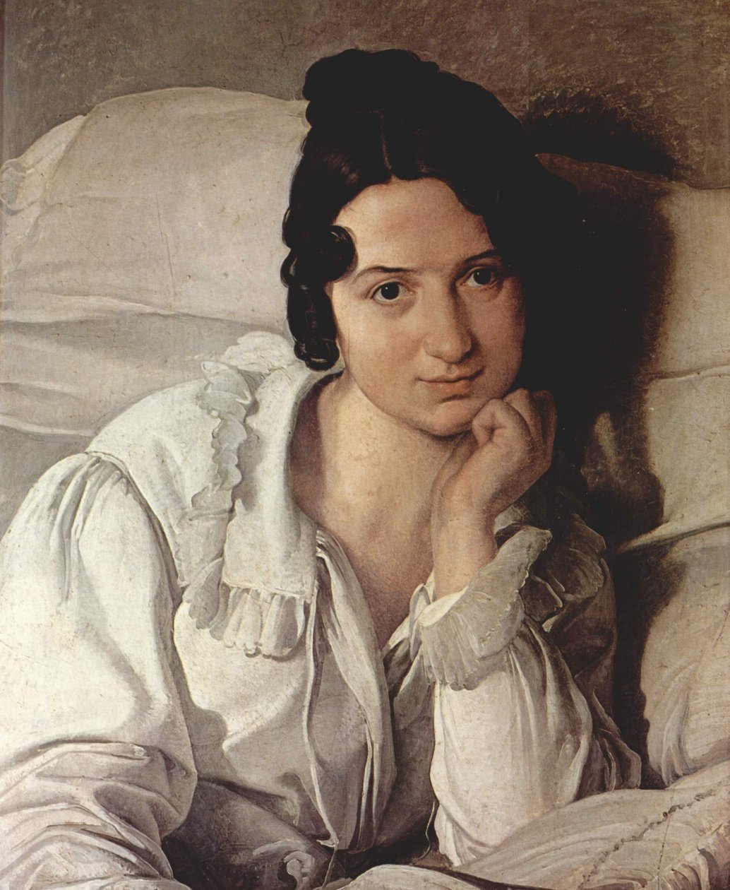 Italien : Portrait de Carolina Zucchi Portrait de Carolina Zucchi - Francesco Hayez