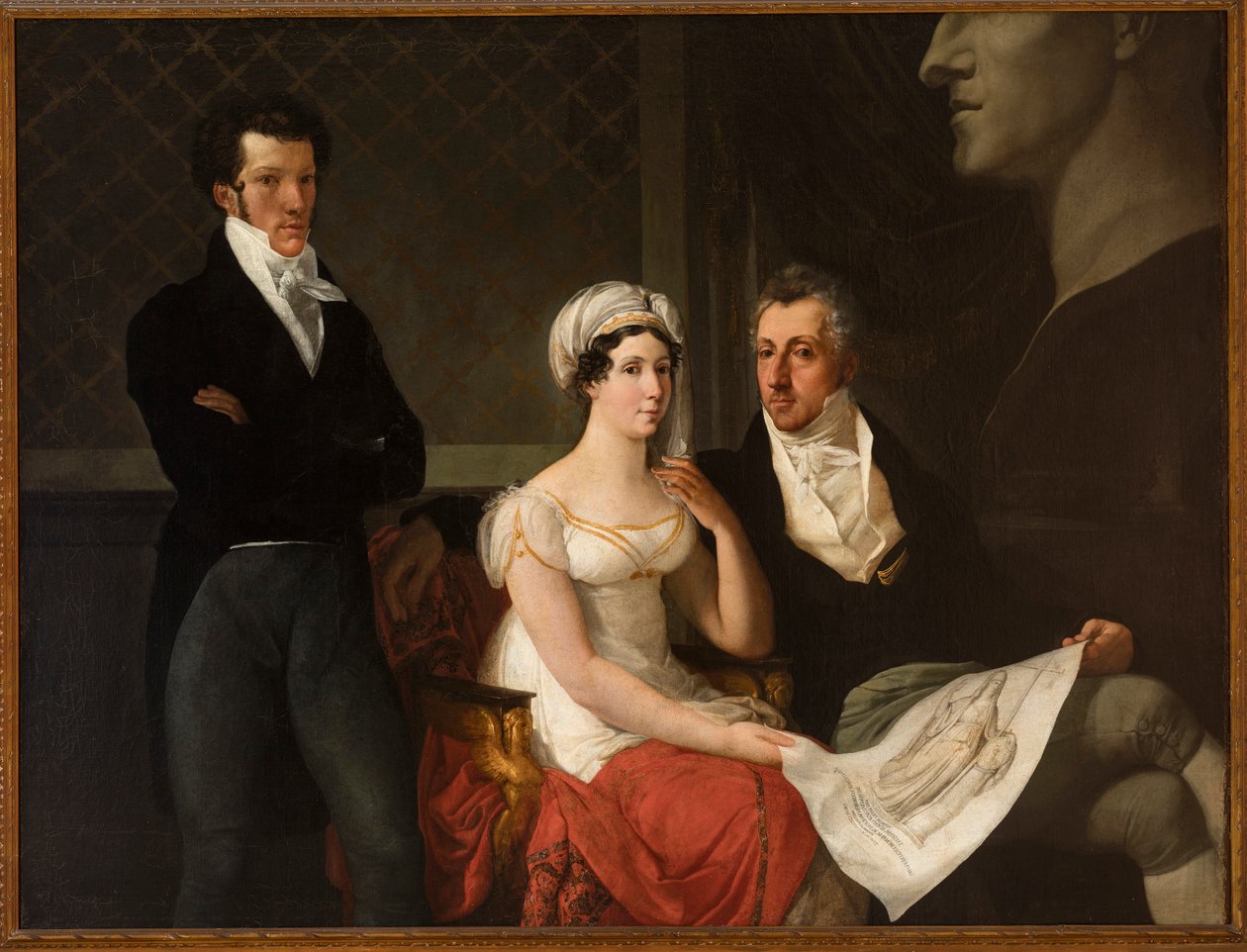 Portrait de la famille Cicognara, avec le buste d