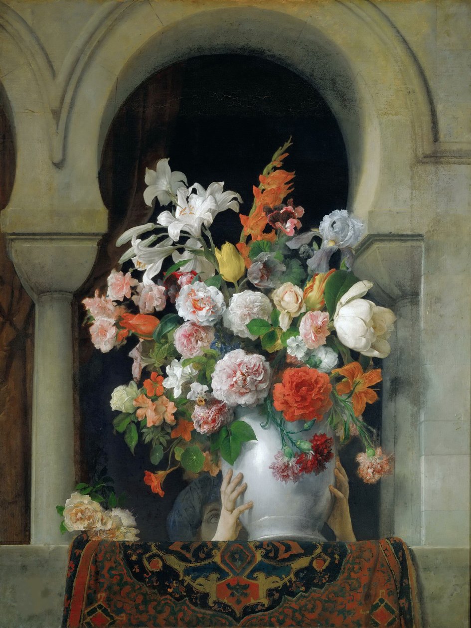 Vase de fleurs sur la fenêtre d
