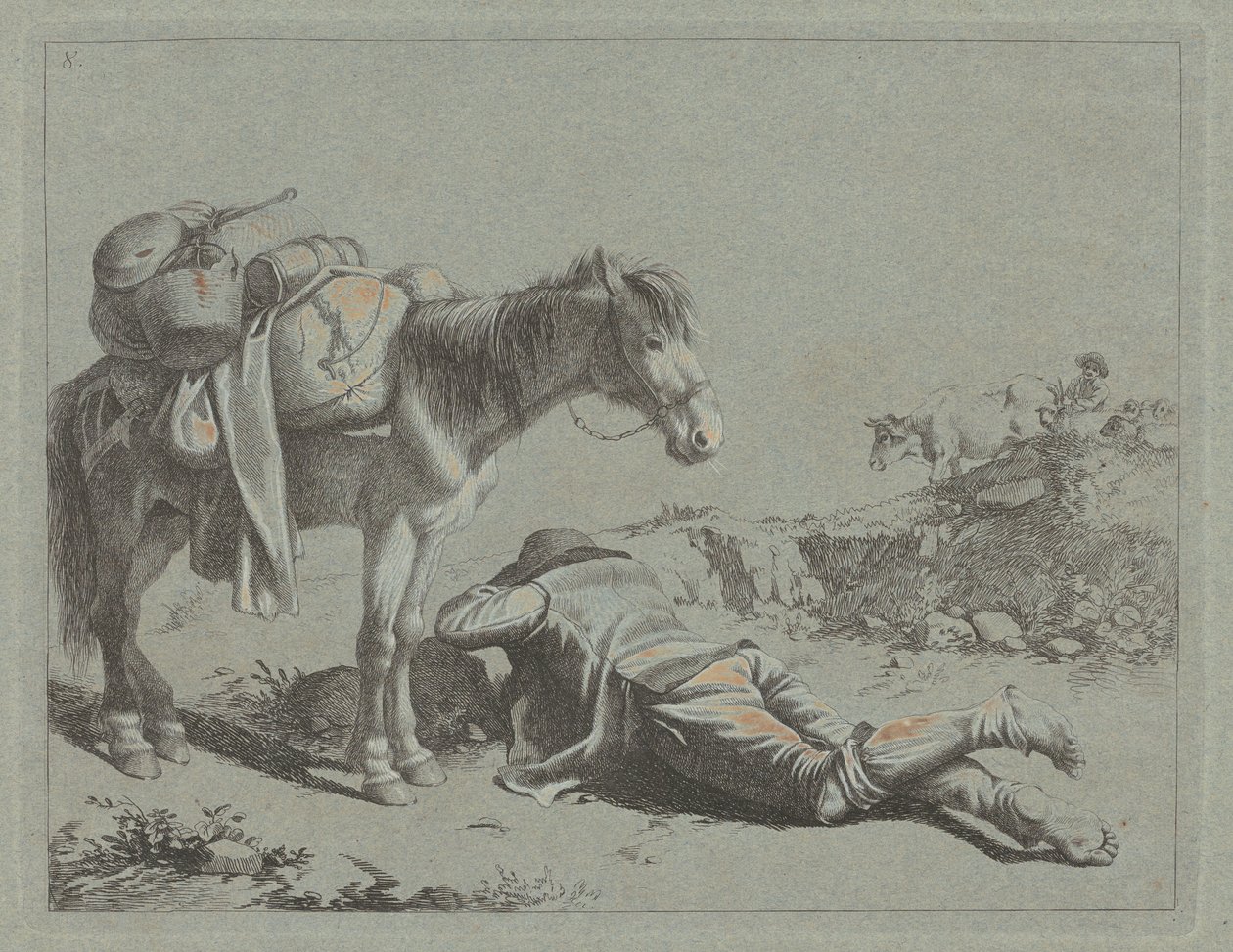 Berger au repos près d