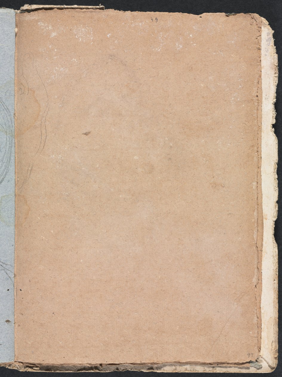 Carnet de croquis de Vérone : Forme indéchiffrable page 97, 1760 - Francesco Lorenzi
