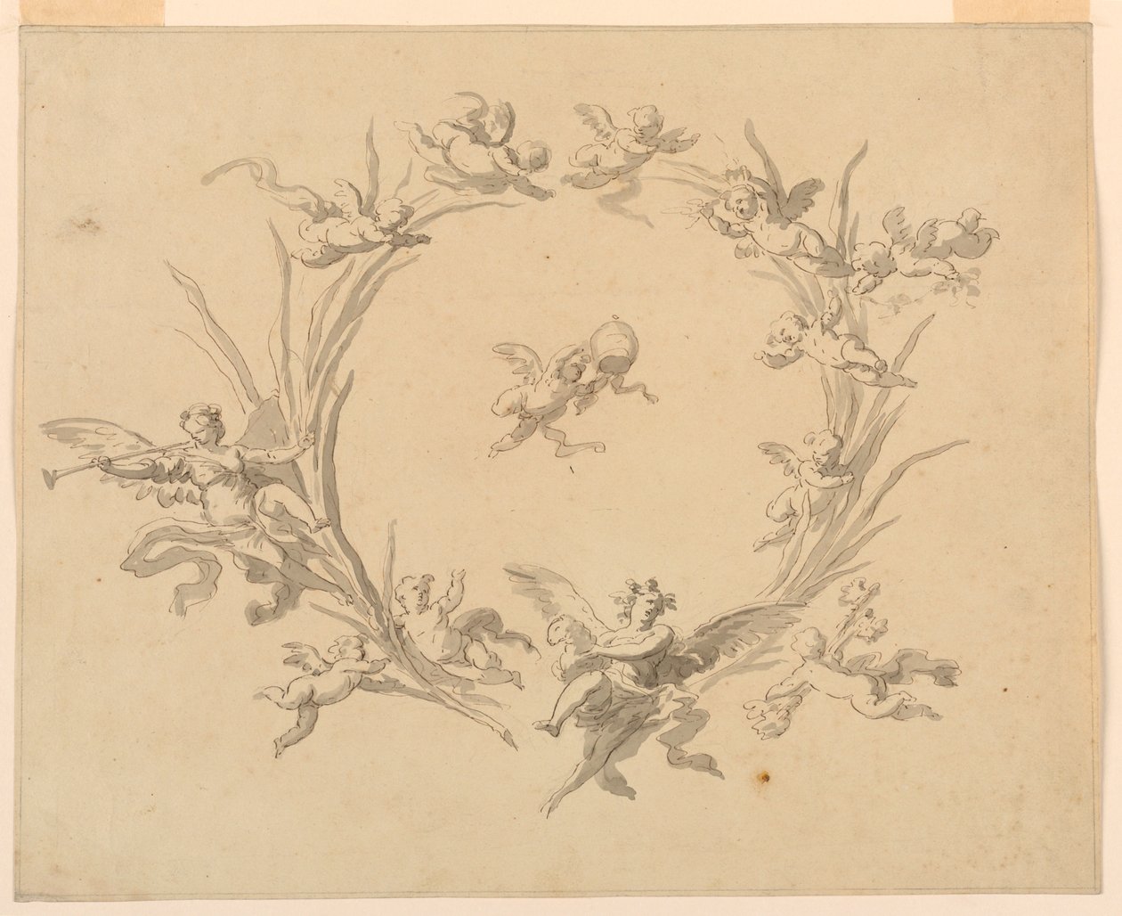 Étude pour la décoration de fresque, Palais du Quirinal, Rome - Francesco Manno
