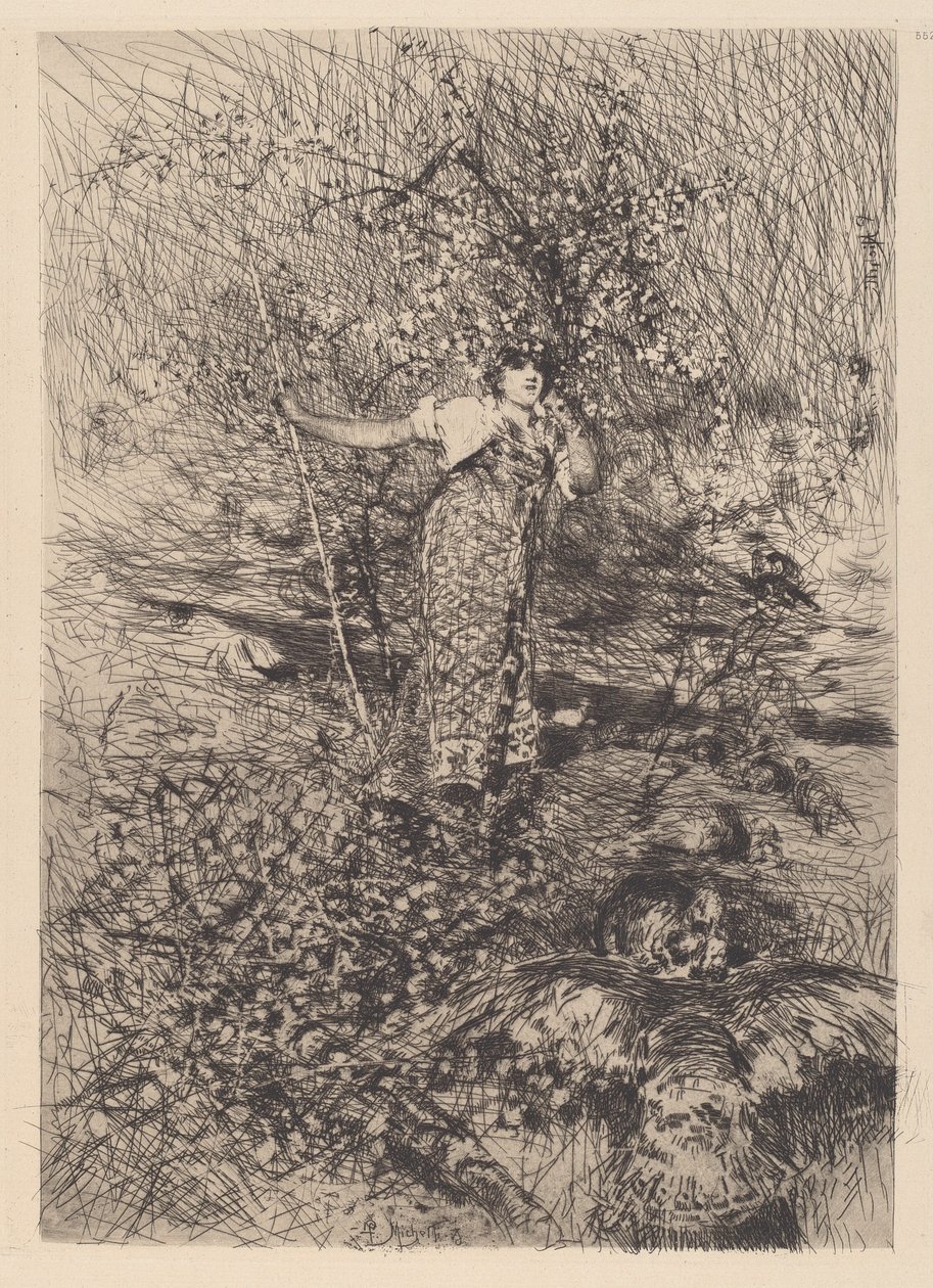 Gardeuse de dindons - Francesco Paolo Michetti