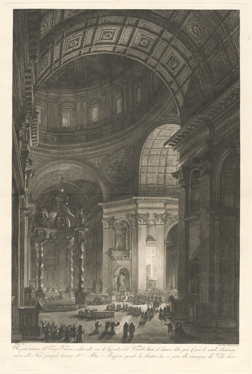 Intérieur de Saint-Pierre, avec l