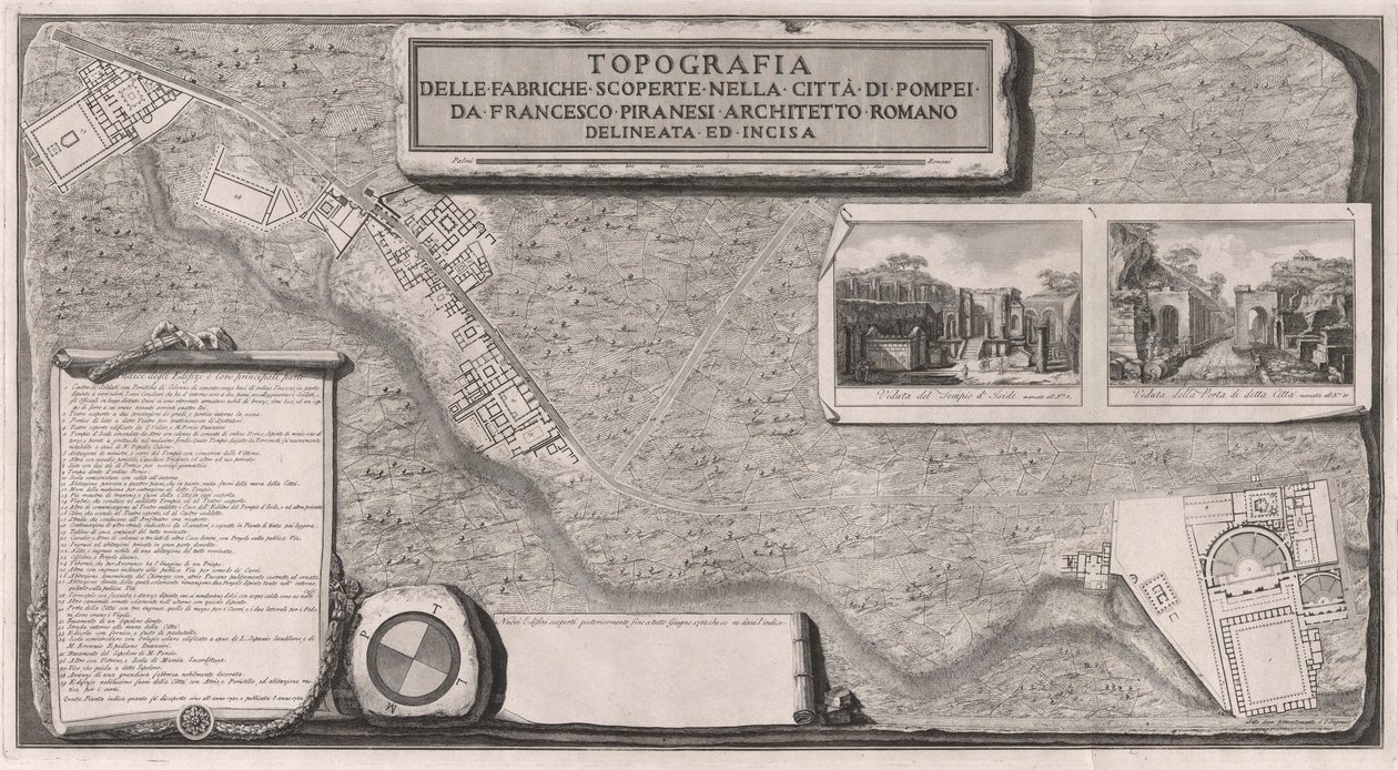 Topografia delle Fabbriche Scoperte nella Città di Pompei - Francesco Piranesi