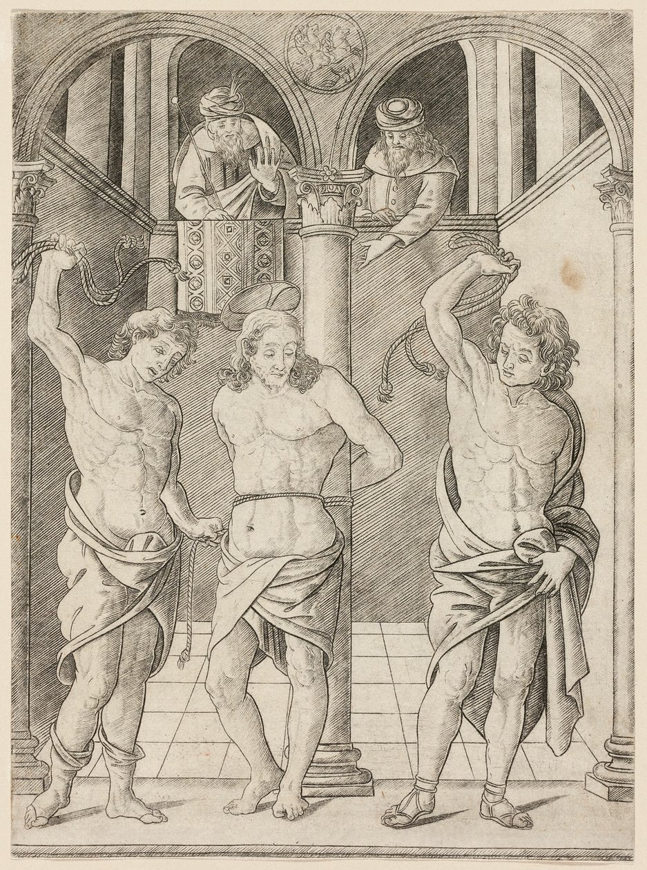 La Flagellation, planche 7 de la Vie de la Vierge et du Christ - Francesco Rosselli