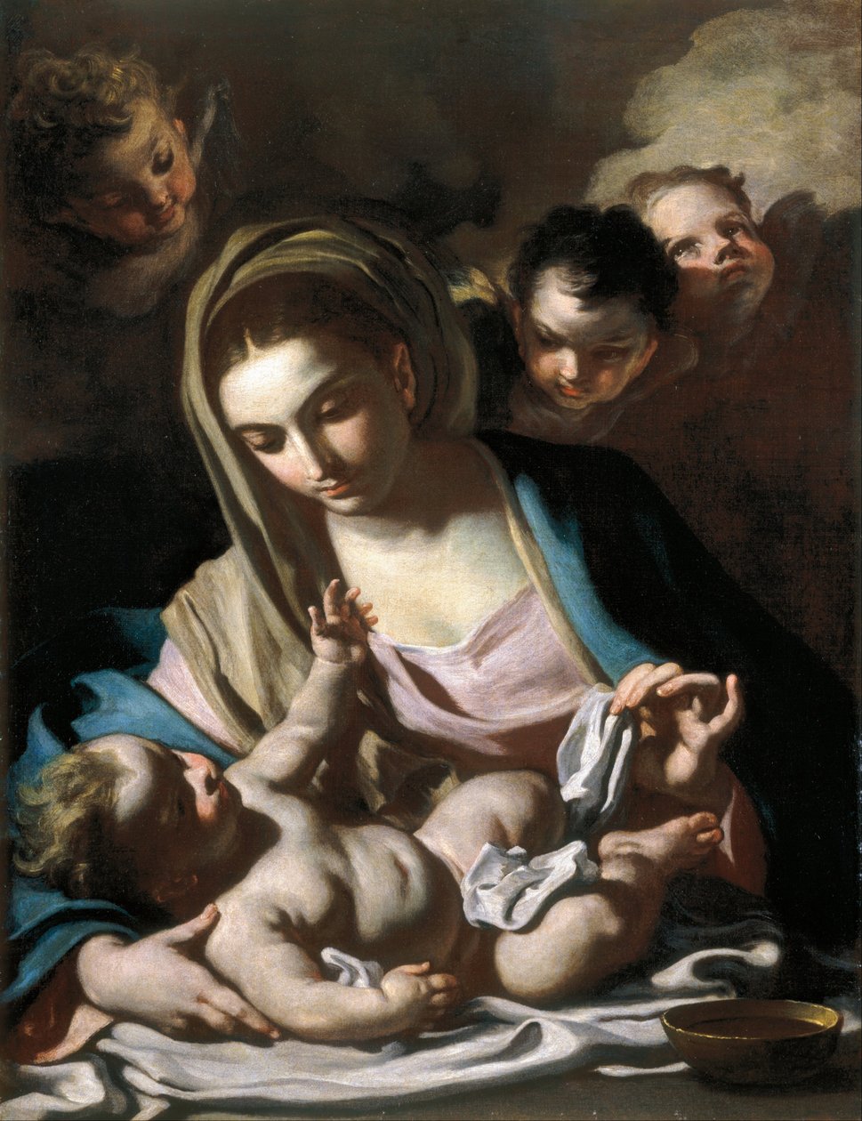 Madone et enfant - Francesco Solimena