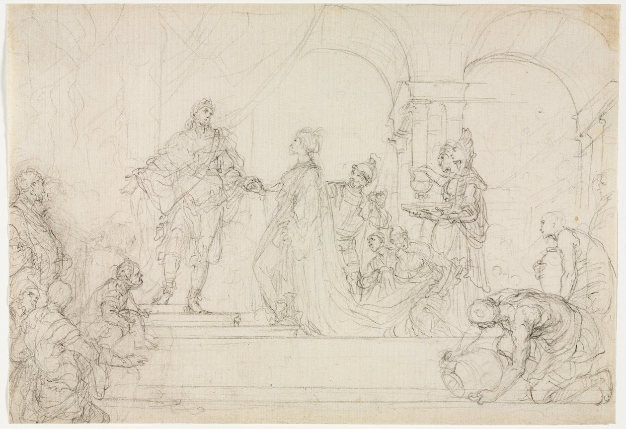Rencontre de Salomon et de la Reine de Saba - Francesco Solimena