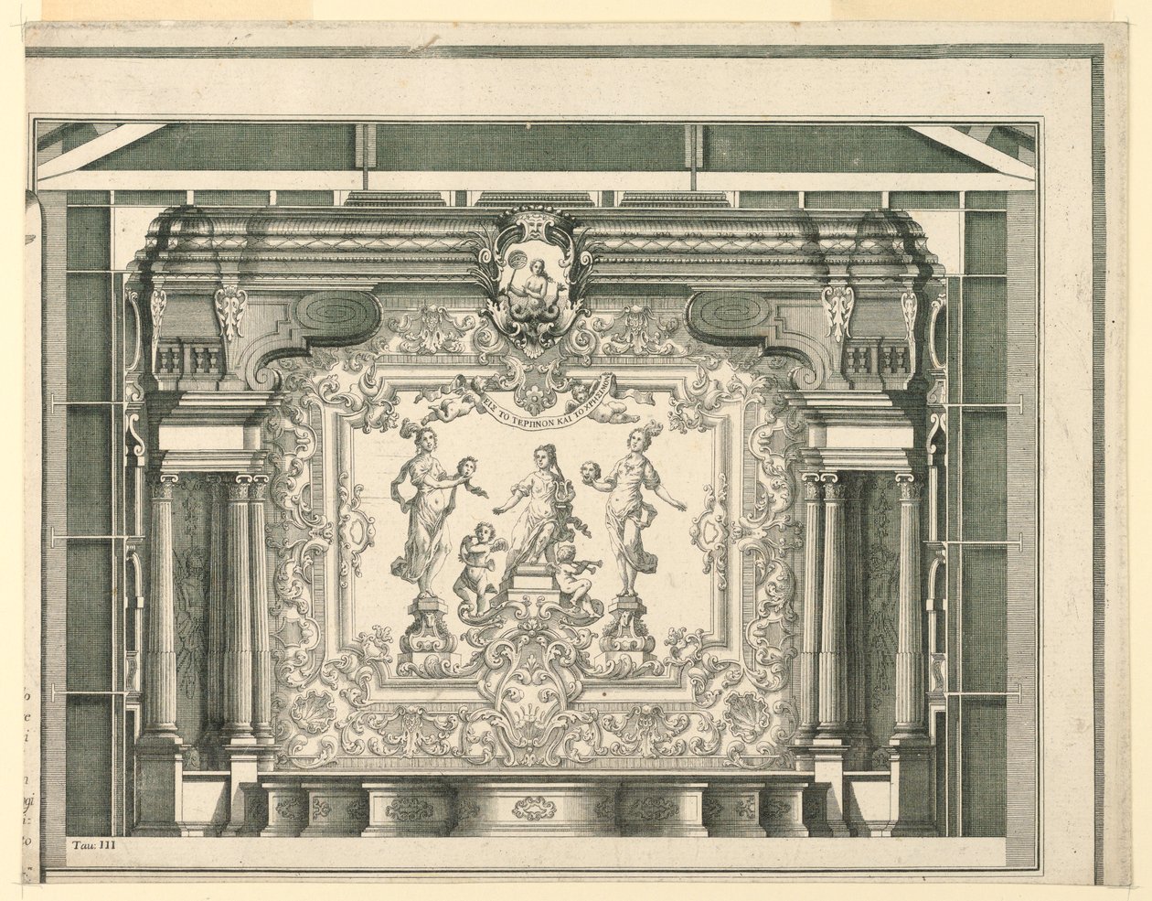 Section Transversale, Proscenium et Rideau, Teatro Filarmonico, Vérone - Francesco Zucchi