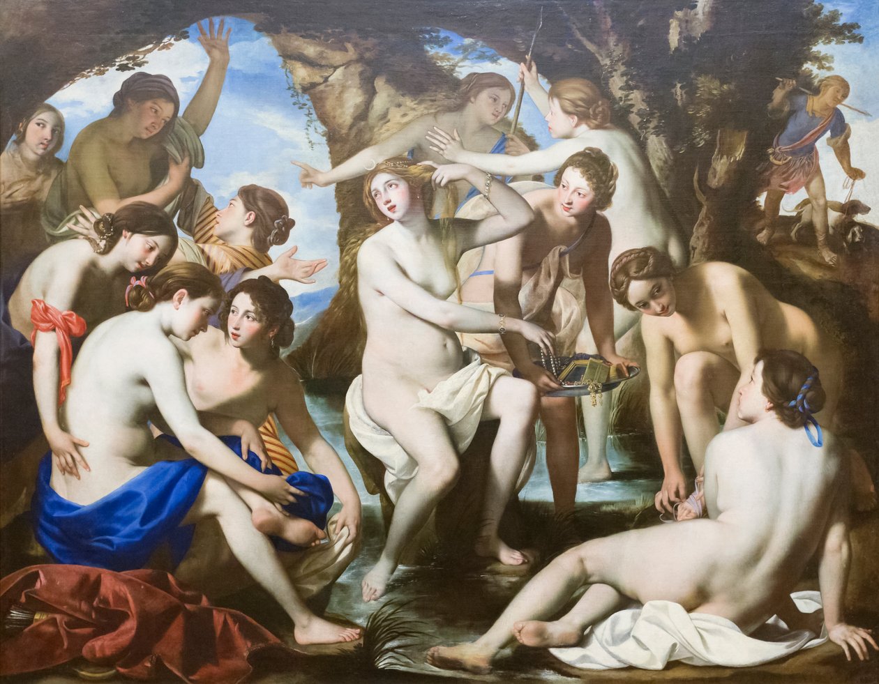 Le bain de Diane - Francesco de (c.1600-54) Rosa