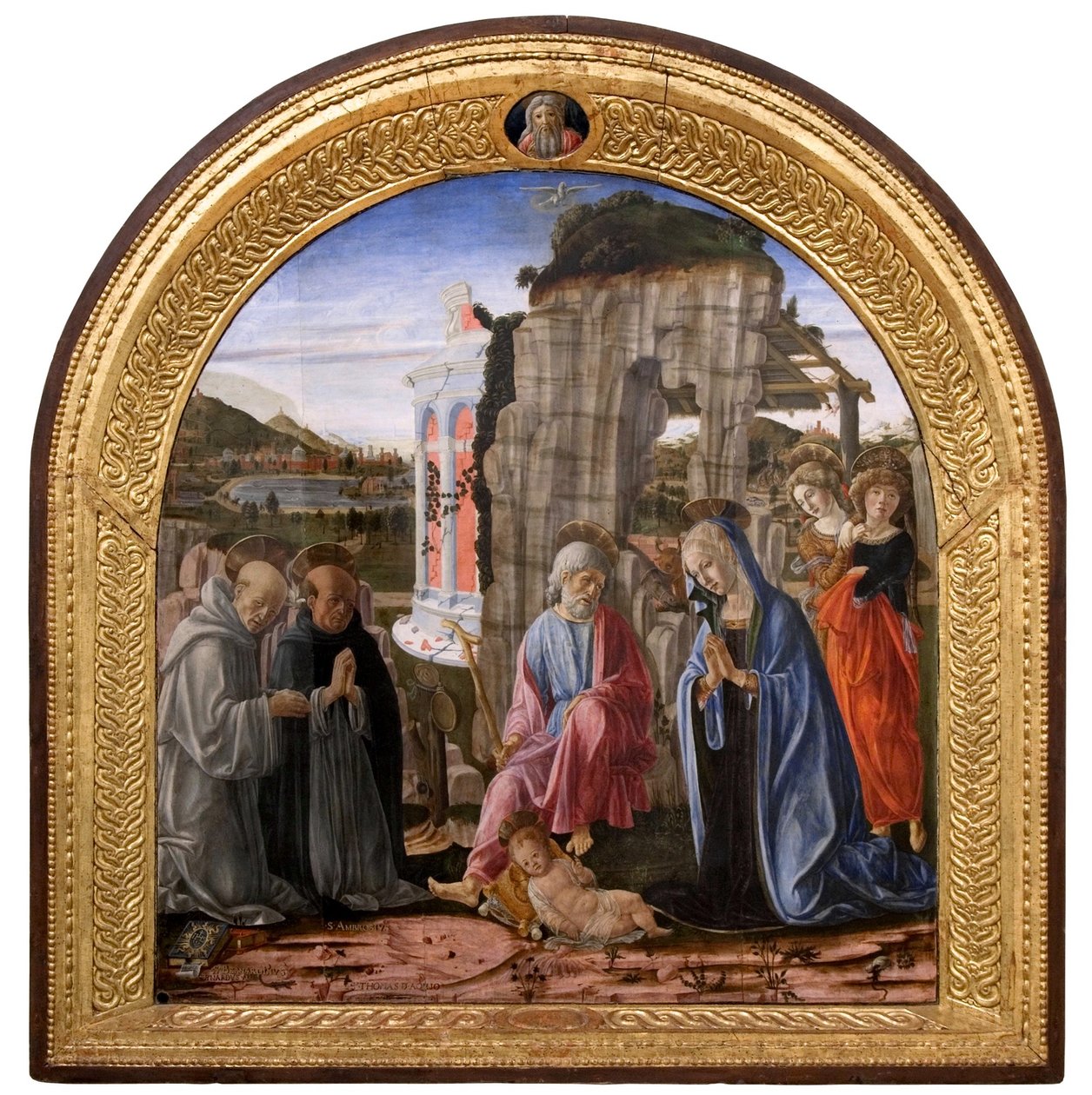 Nativité
















 avec Saint Bernhard et Thomas d