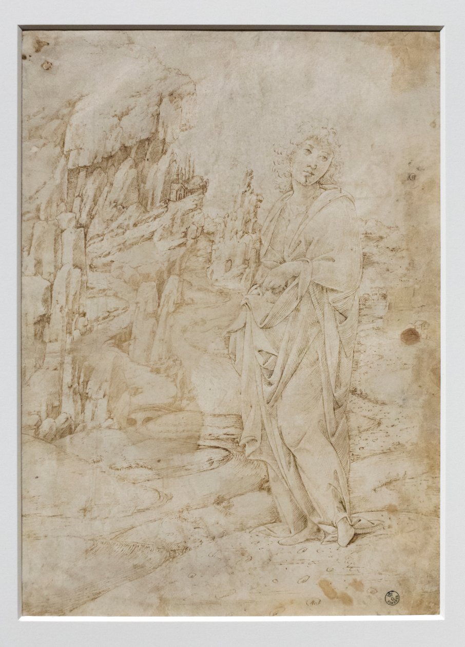 Jeune homme dans un paysage rocheux - Francesco di Giorgio Martini