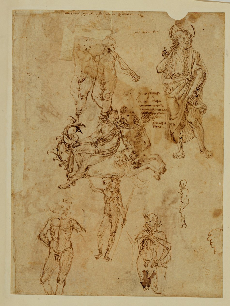 Centaure violant une nymphe ... - Francesco di Simone (attr. to)