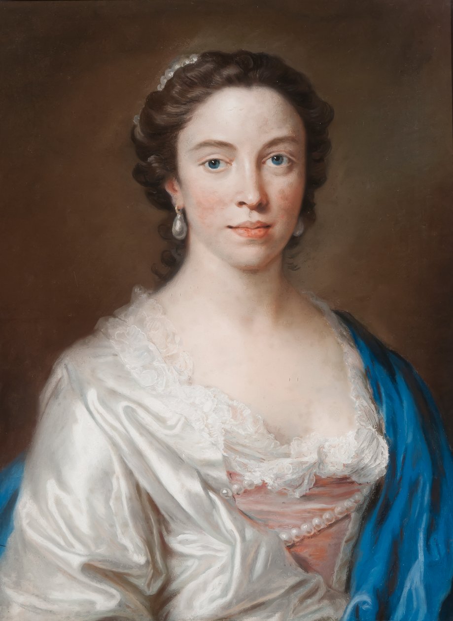 Portrait de Mary Thornton - Francis Cotes