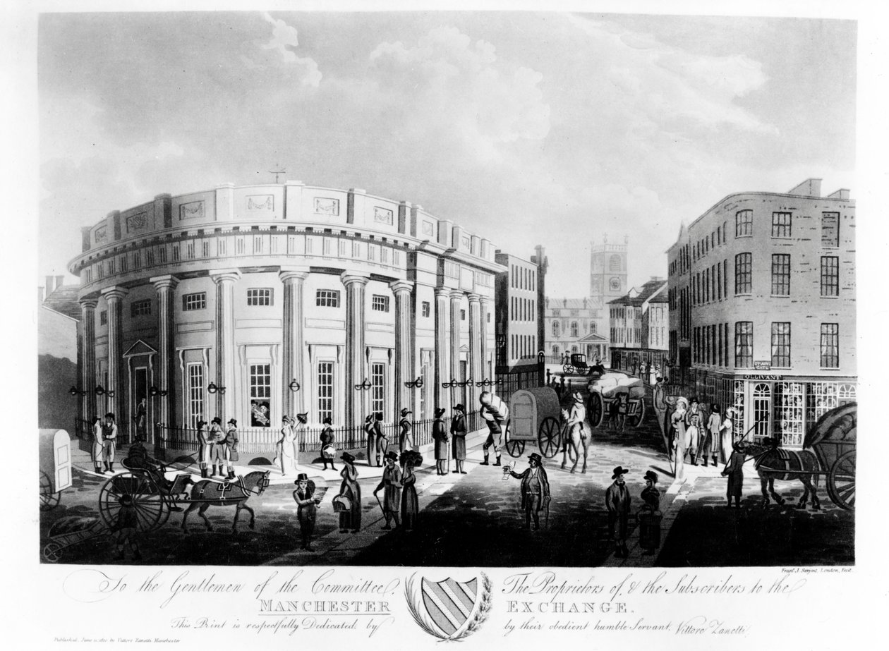La Bourse de Manchester, 1810 - Francis James Sarjent
