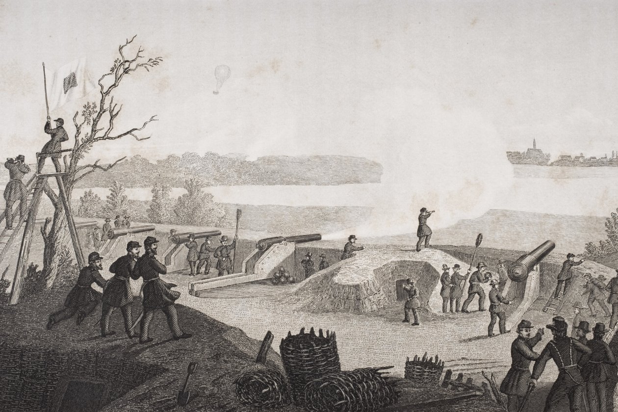Le siège de Yorktown, Virginie pendant la guerre civile américaine - Francis Schell