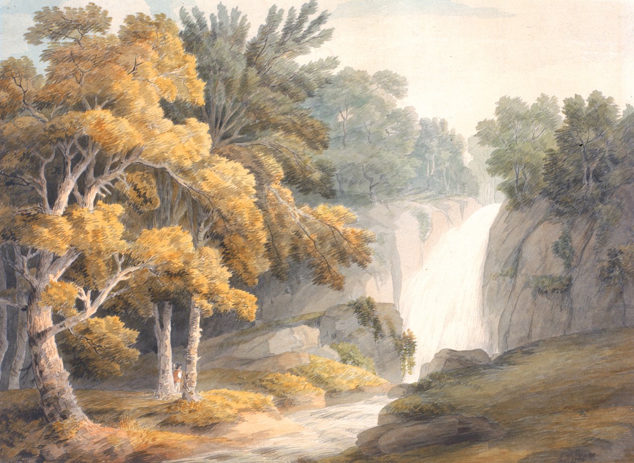 Paysage avec Cascade - Francis Towne
