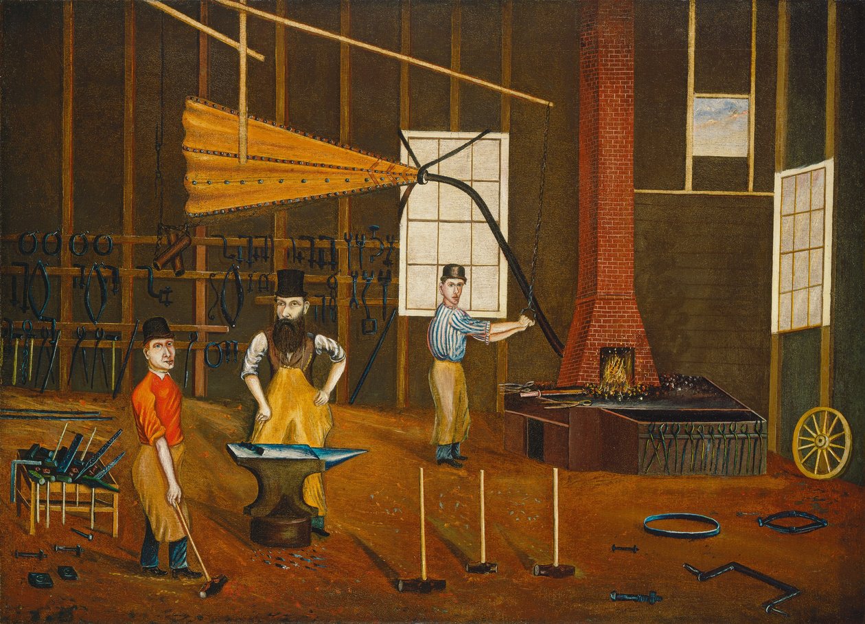 Forge, vers 1880 - Francis A. Beckett