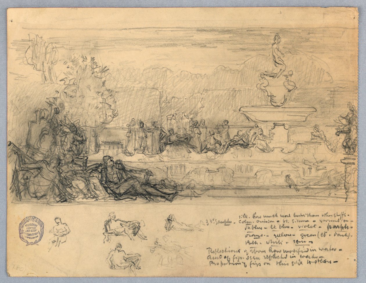 Étude pour une murale ou un panneau - Francis Augustus Lathrop