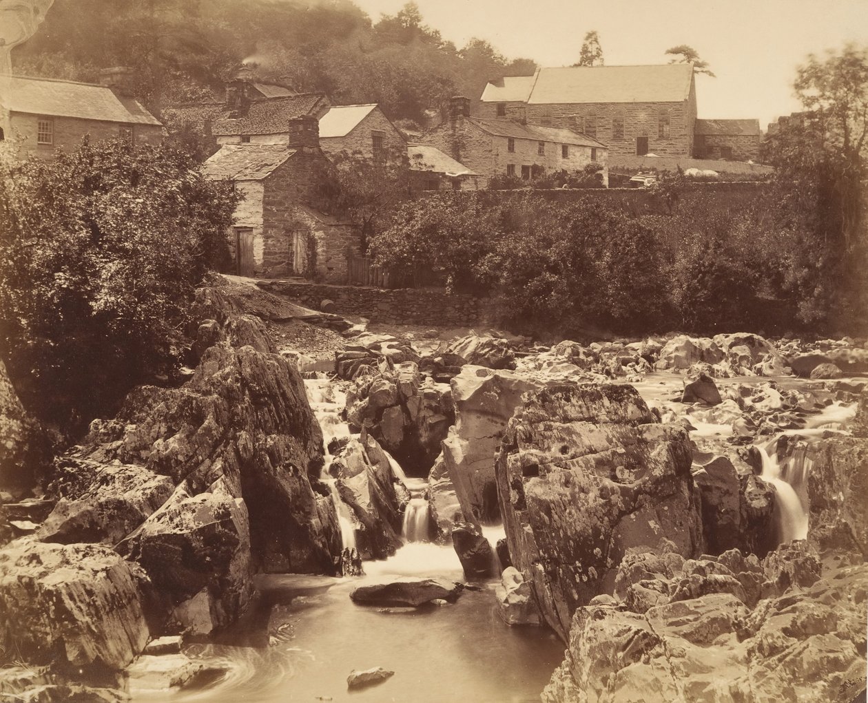 À Pont y pair, Bettws-y-Coed, Nord du Pays de Galles, 1856 - Francis Bedford