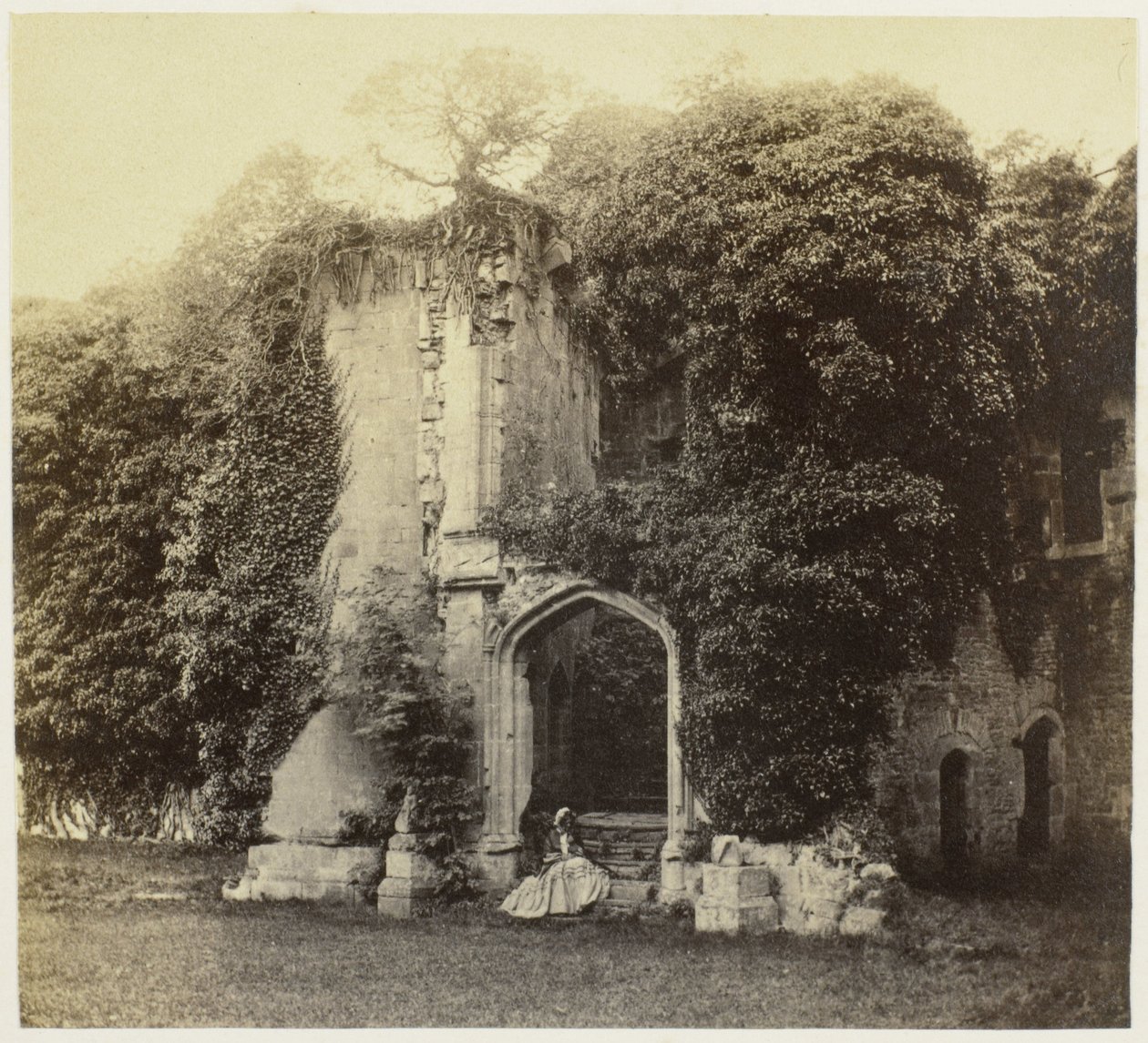 Ruine du château de Raglan à Monmouthshire - Francis Bedford
