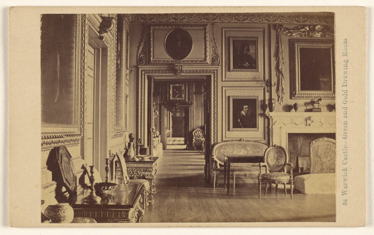 Château de Warwick - Salon vert et or - Francis Bedford