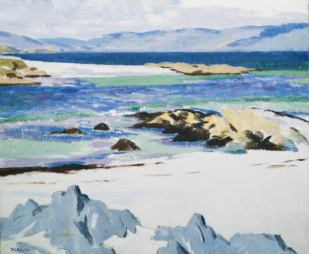 Le son de Mull depuis Iona - Francis Campbell Boileau Cadell