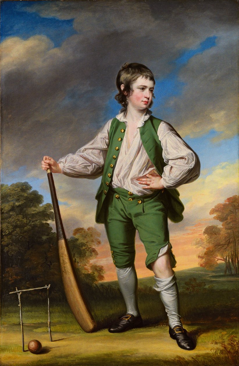 Le jeune joueur de cricket - Portrait de Lewis Cage - Francis Cotes