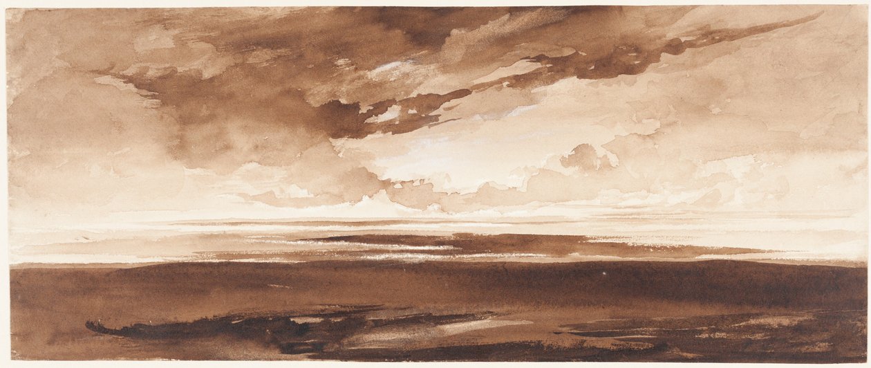 Panorama de la côte au coucher du soleil - Francis Danby