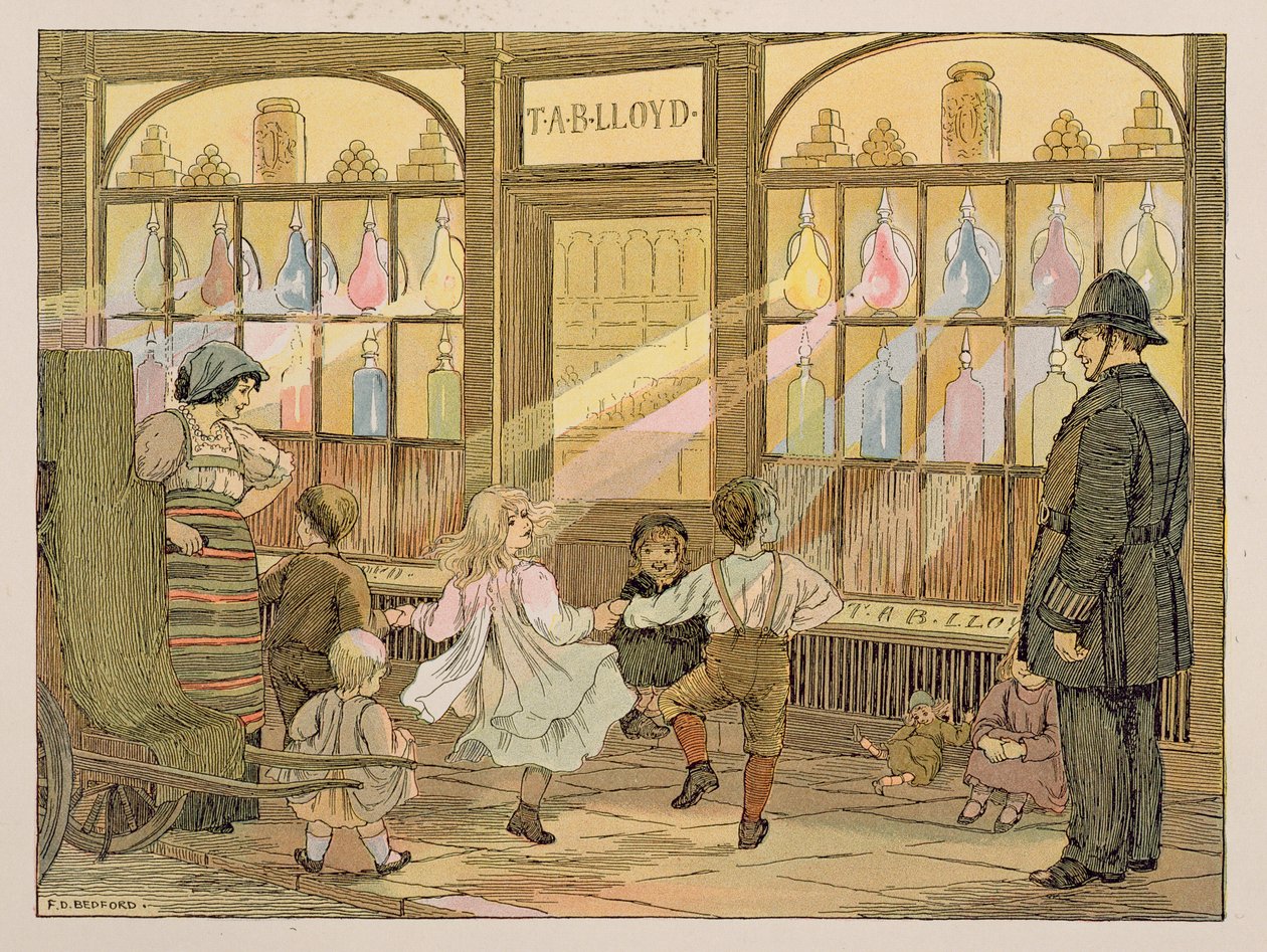 Le pharmacien, extrait du "Livre des magasins". - Francis Donkin Bedford
