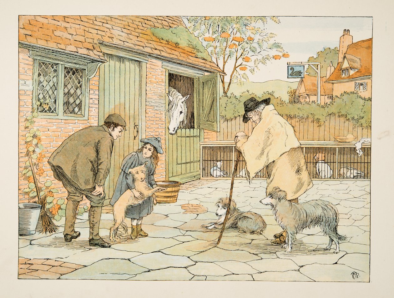 The Vet, tiré de Four and Twenty Toilers, pub. 1900 (lithographie couleur) - Francis Donkin Bedford