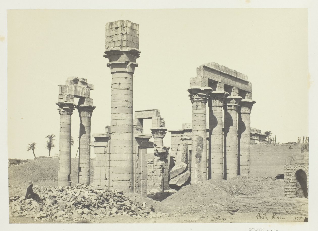 Temple de Cléopâtre à Erment, près de Thèbes - Francis Frith