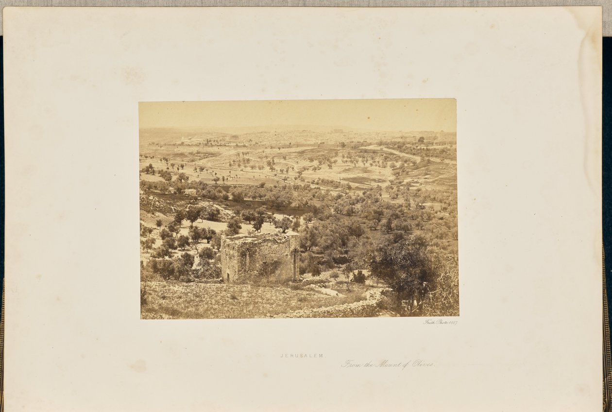 Jérusalem, depuis le mont des Oliviers - Francis Frith