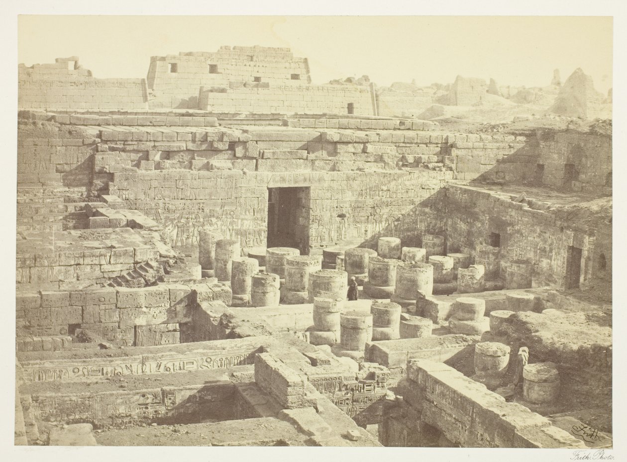 Nouvelle excavation à Medinet-Haboo - Francis Frith