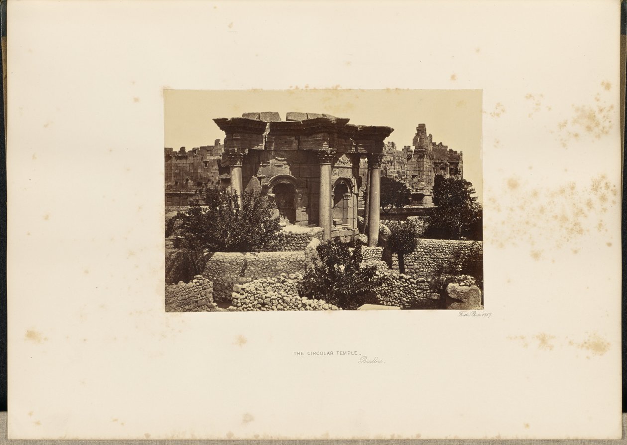 Le temple circulaire, Baalbec - Francis Frith