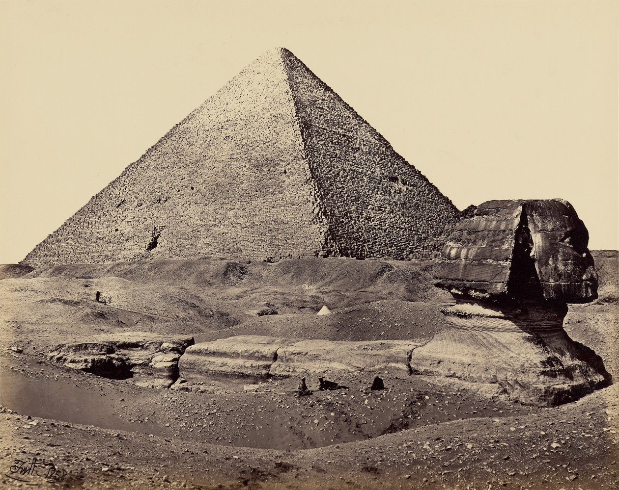 La Grande Pyramide et le Sphinx - Francis Frith