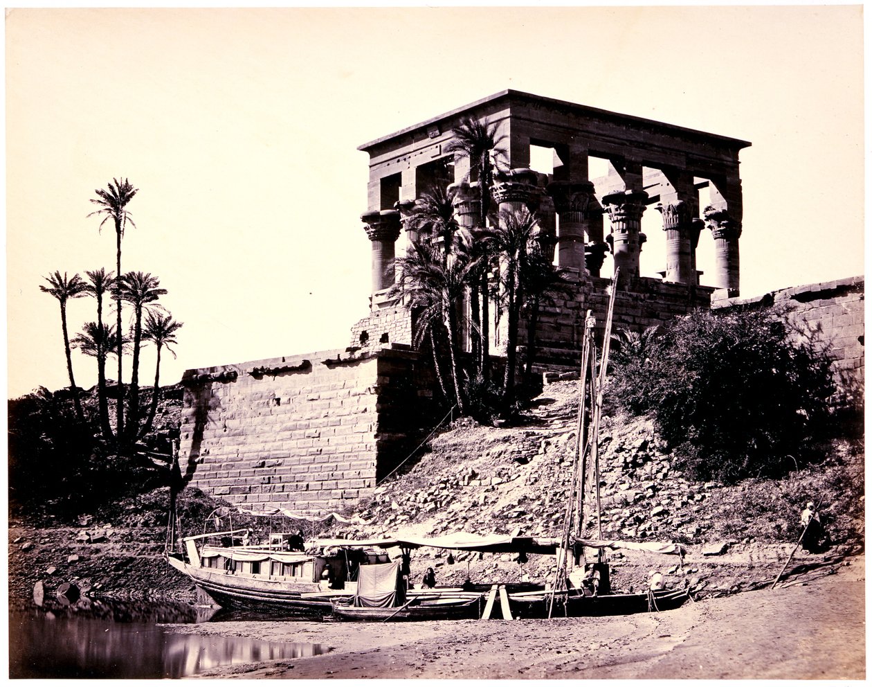 Le temple hypèthre, Philae - Francis Frith