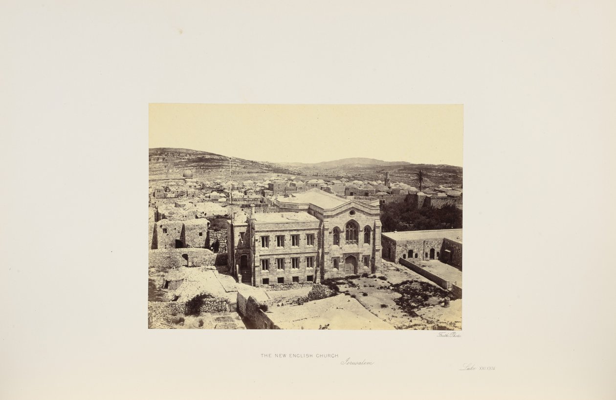 La nouvelle église anglaise, Jérusalem - Francis Frith
